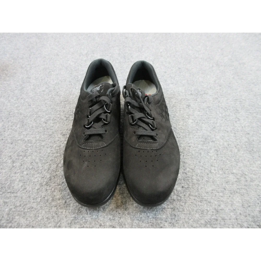 SAS Free Time Shoes Womens Black Charcoal Comfort Leather Walking Size 7.5‎